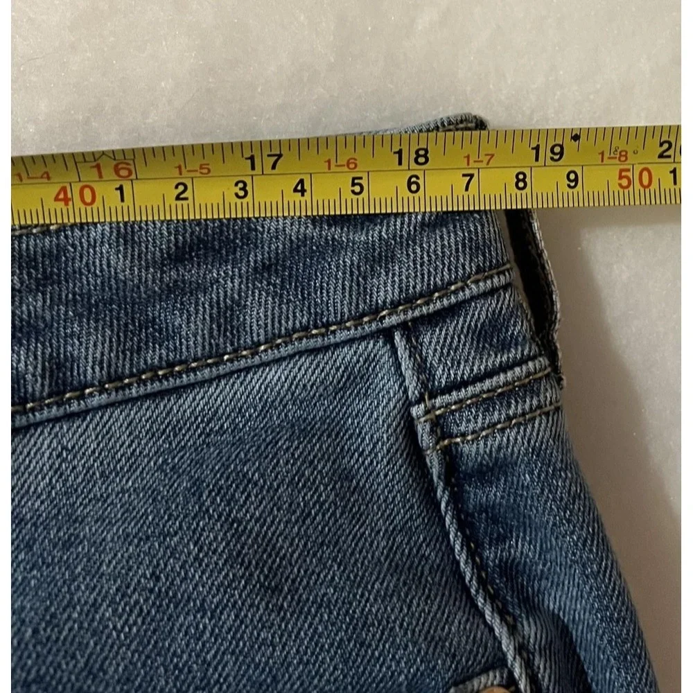 Seven7 Jeans Womens Size 14 Blue Medium Wash Classic Fit‎ Straight Leg Denim
